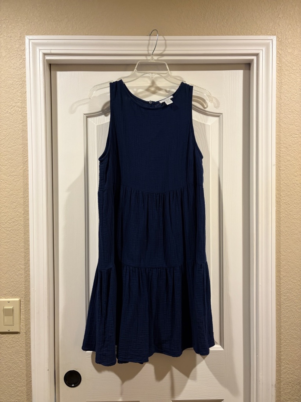 London times women’s soft Navy Sleeveless Dress size M never wore - Picture 3 of 7